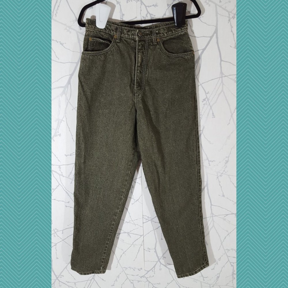 Lee Cooper VTG Green High Rise Tapered Mom Jeans